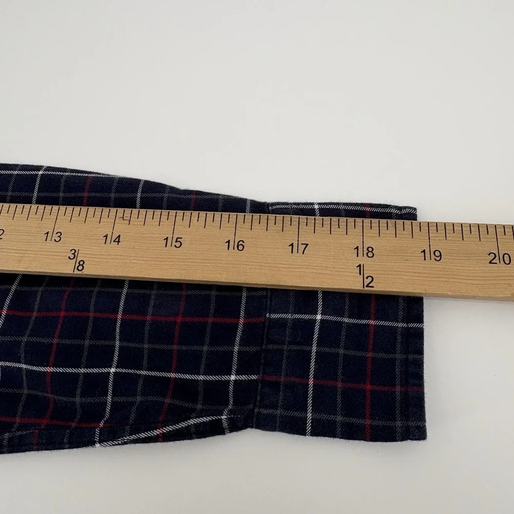 Youth Ralph Lauren Button Up Blue White Red Plaid‎ L/S Size Small (8) Red Pony